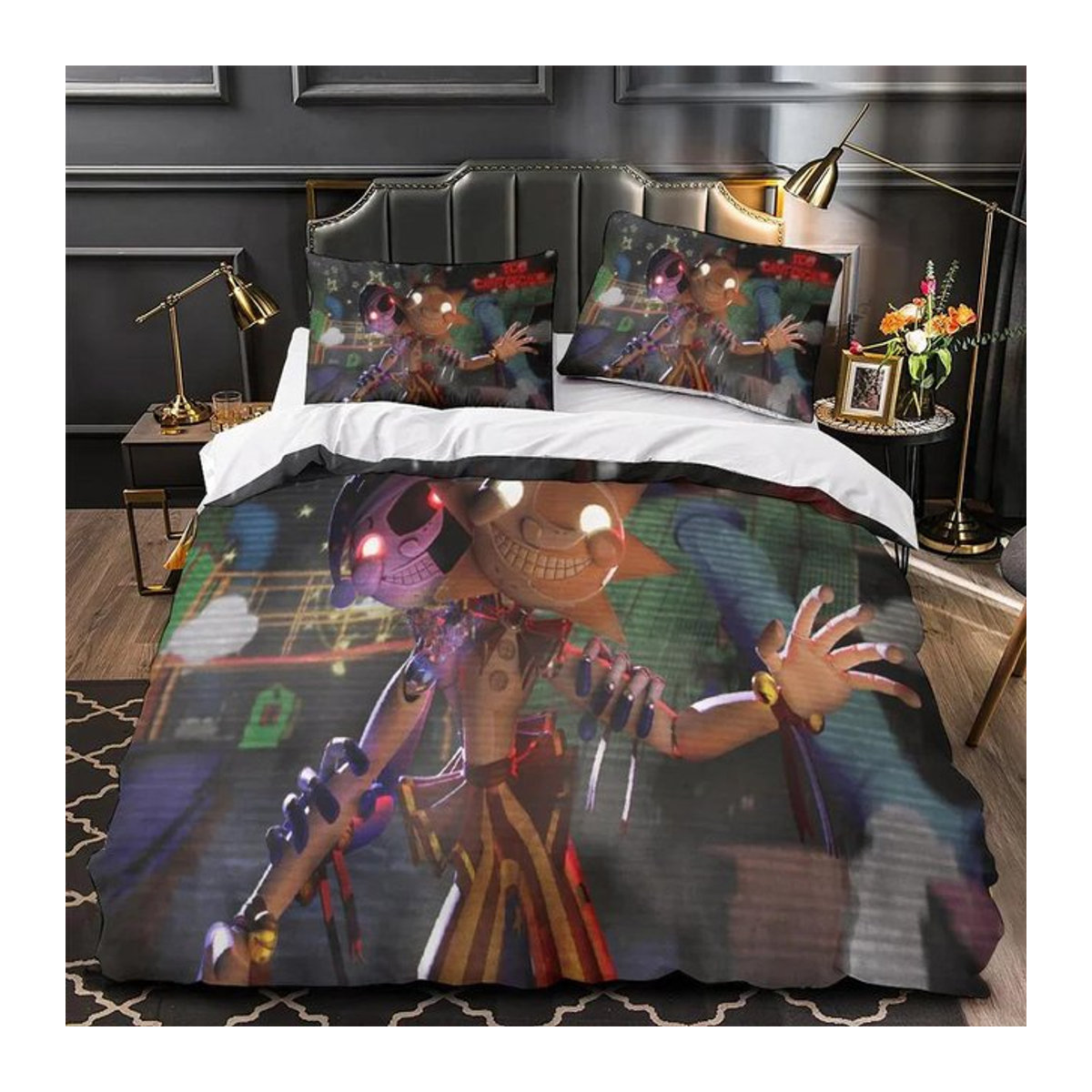 Bettwäsche-Set Sonnentropfen Mondtropfen mit Kissenbezug von Monika Chen, Multicolor, B/H: 135 x 200 cm - Bild 1