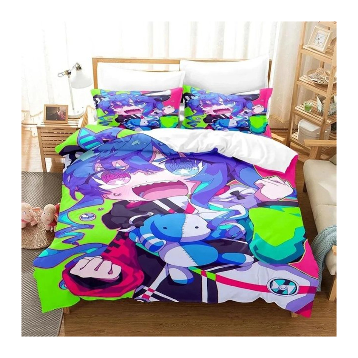 Bettwäsche Set Uma Musume Pretty Derby Twin Turbo 3-teilig Multicolor B/H: 135 x 200 cm - Bild 1