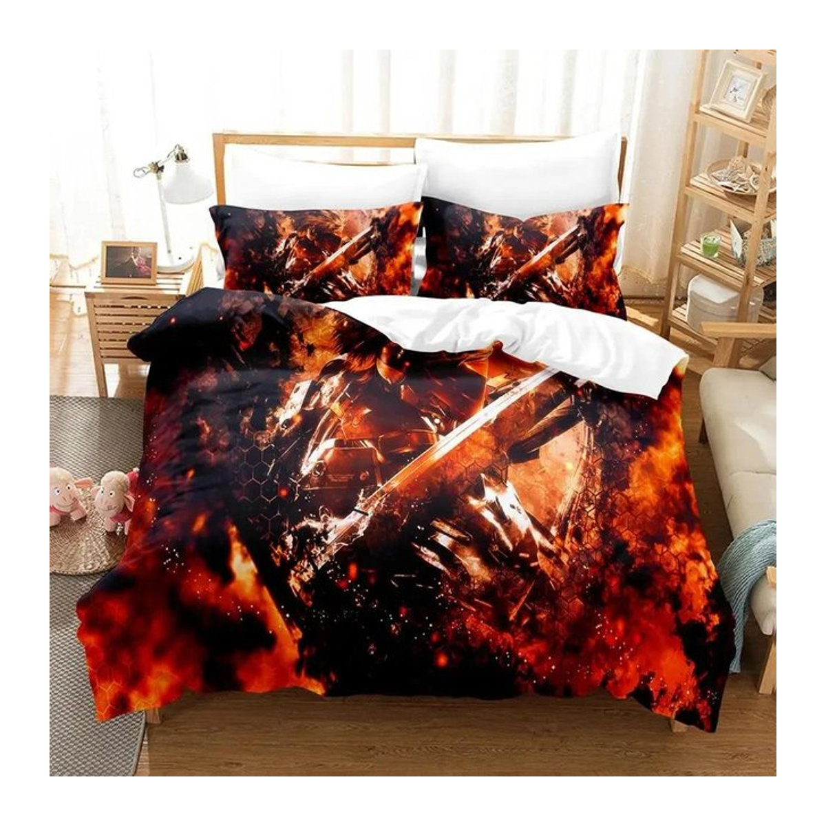 Bettwäsche-Set von JMG Household Supplies mit Reißverschluss für Einzelbett und Doppelbett, B/H: 135 x 200 cm - Bild 1