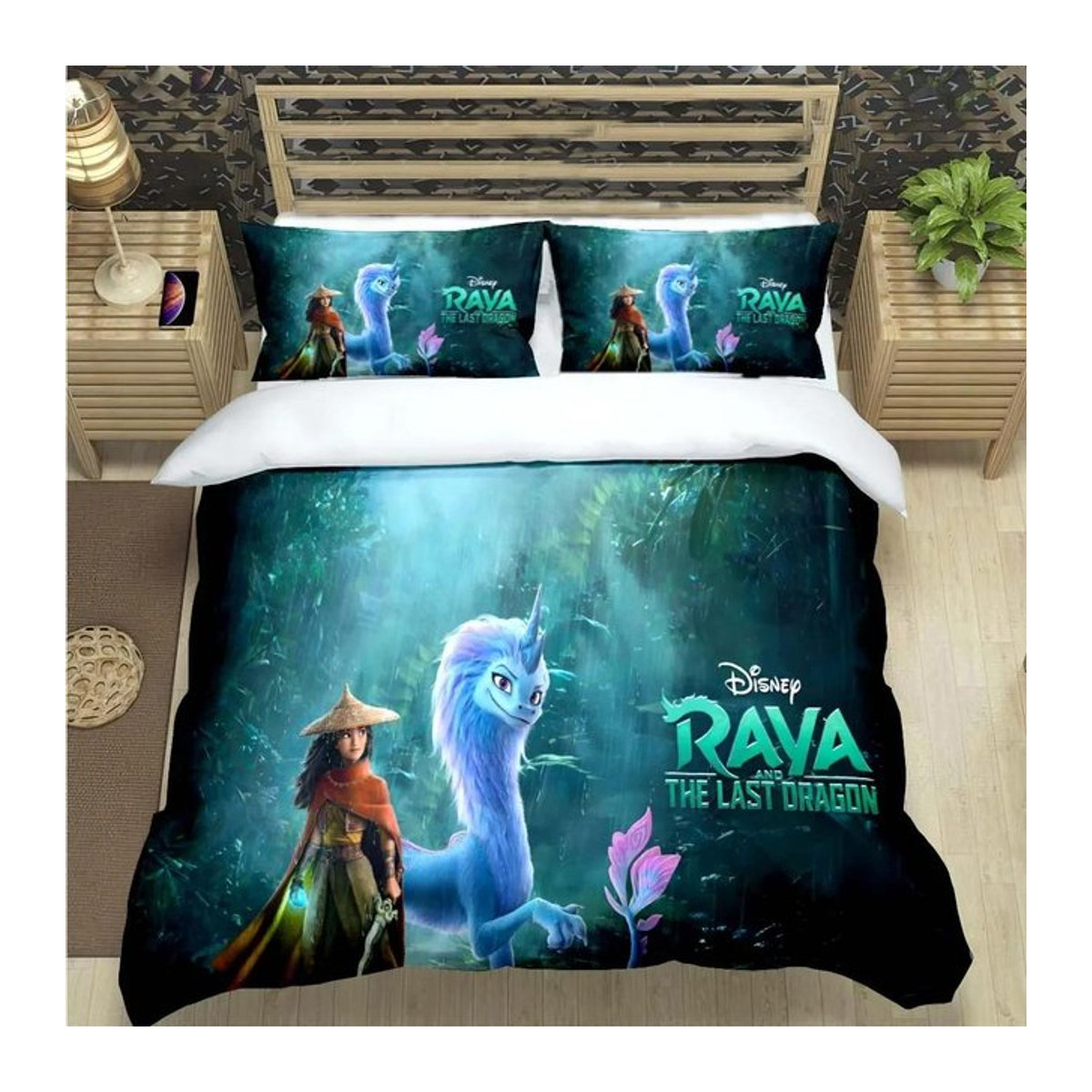 Bettwäscheset Raya und der letzte Drache mit Druck, Bettbezug und Bettdecken-Set, B/H: 135 x 200 cm - Bild 1