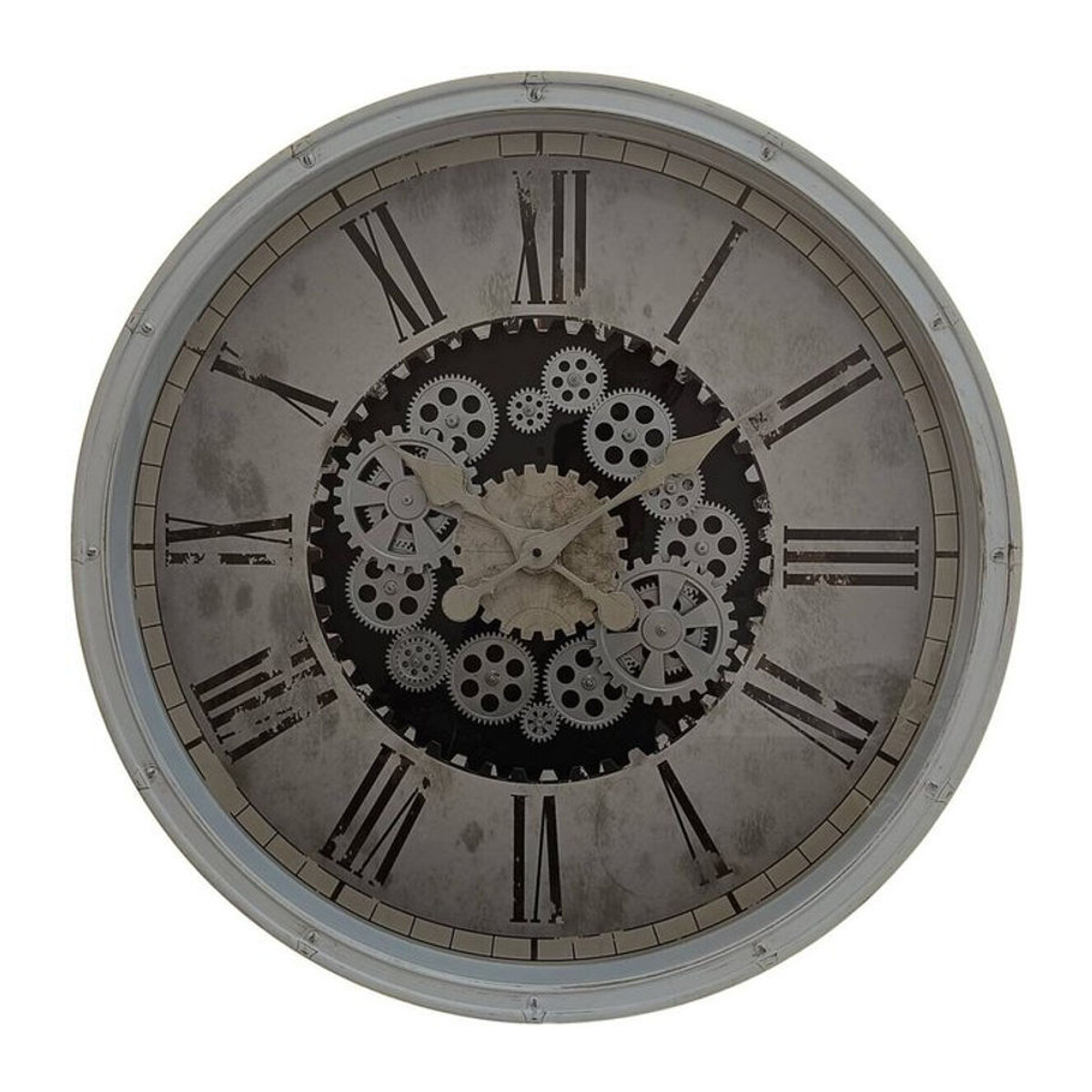 BHP Wanduhr modern in Weiß, runde Analog-Uhr mit Batteriebetrieb - Bild 1