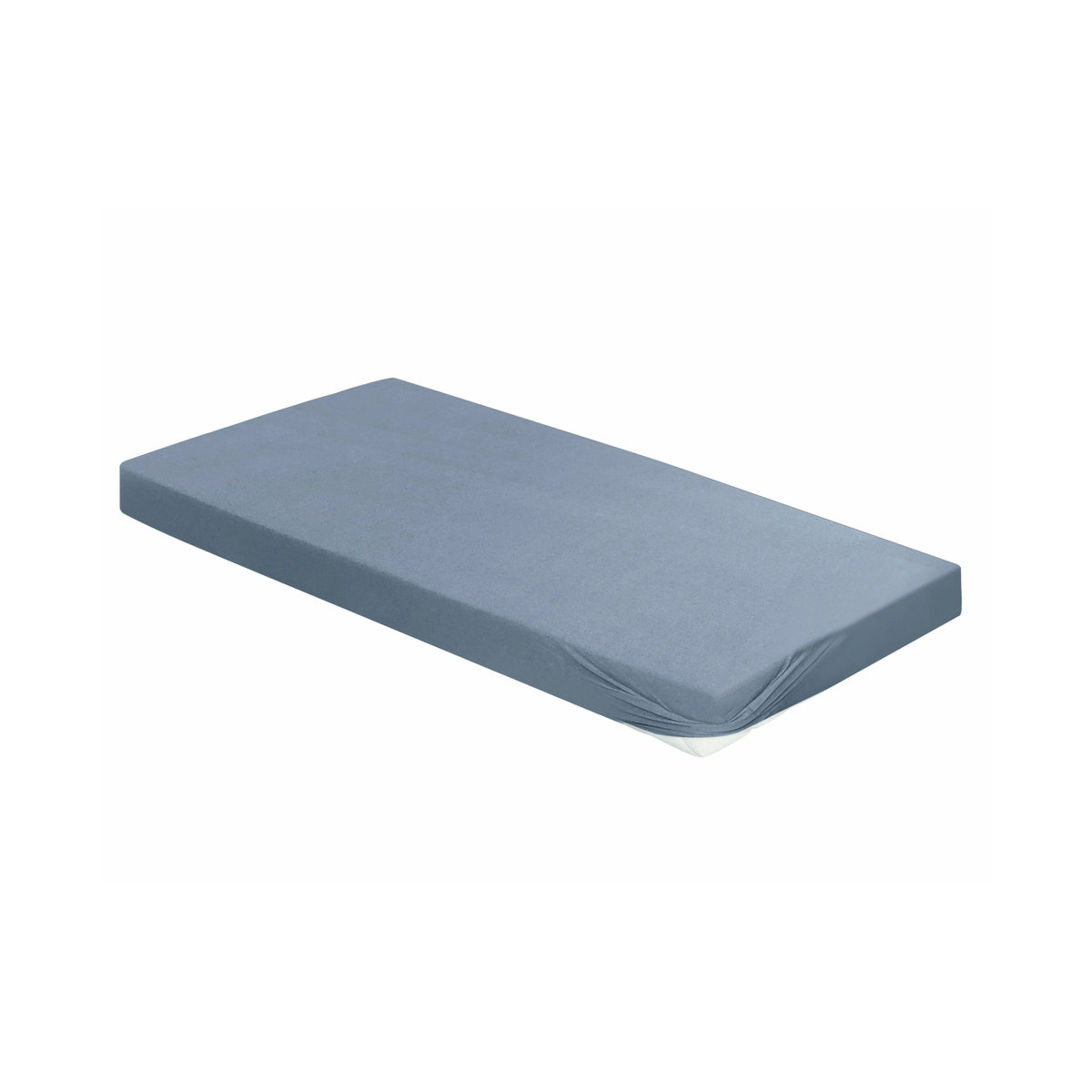 BIERBAUM Biber Spannbetttuch 1001, Farbe: Jeans, B/T: 150 x 200 cm - Bild 2