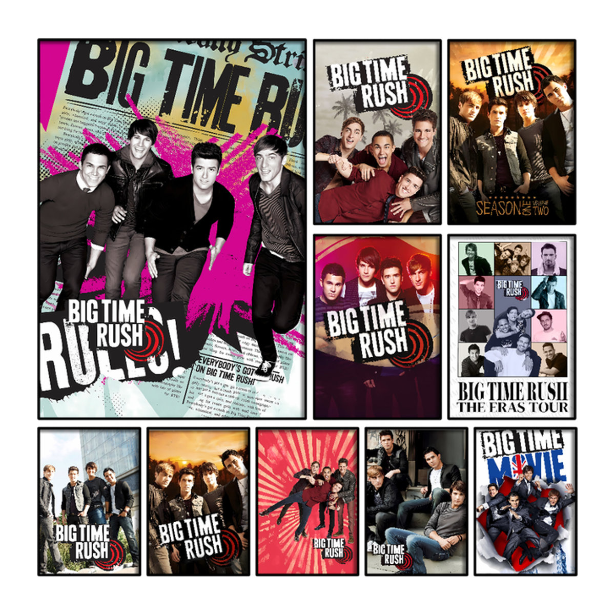Big Time Rush Poster Kayou Wanddekoration aus Papier, mehrfarbig, rechteckig - Bild 1
