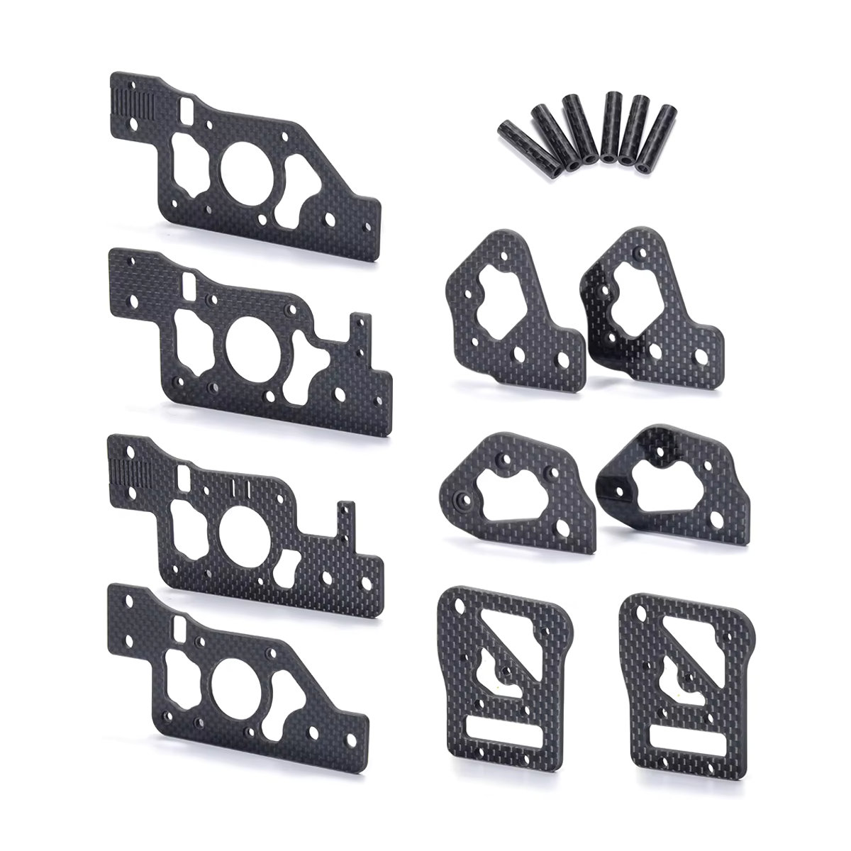 BIGTREETECH CHAOTICLAB Gantry Kohlefaser-Halterungssatz mit AB-Motorhalterungen und XY-Gelenken für Voron2.4 R2 in Schwarz - Bild 2