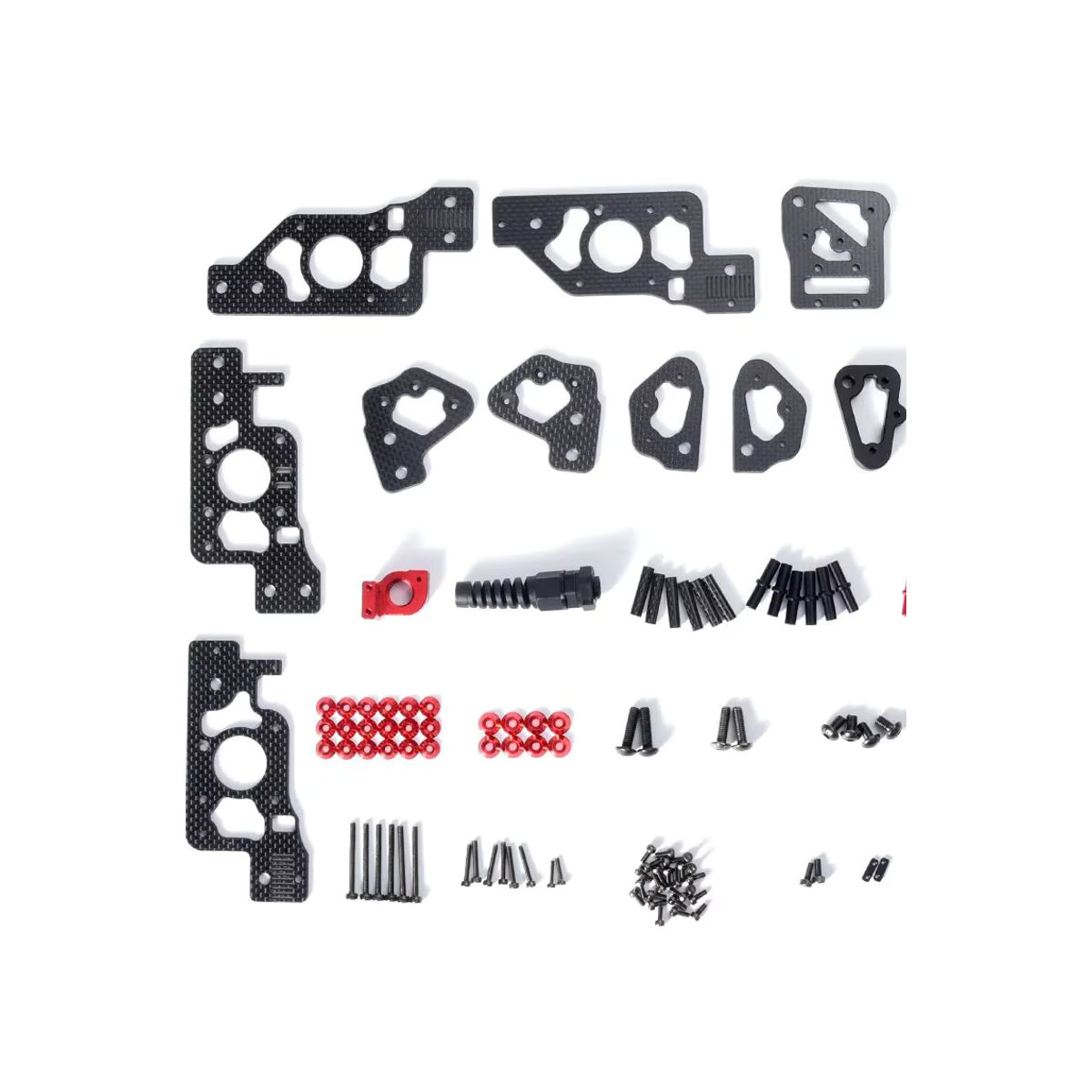 BIGTREETECH CHAOTICLAB Gantry Kohlefaser-Halterungssatz mit AB-Motorhalterungen und XY-Gelenken für Voron2.4 R2 in Schwarz - Bild 3