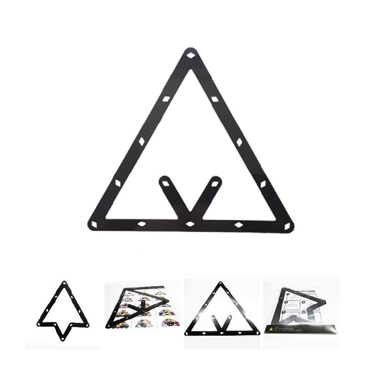 Billard-Aufkleber Set mit neun Bällen aus Papier in Mehrfarbig zum Positionieren und Öffnen von Bällen - Bild 3