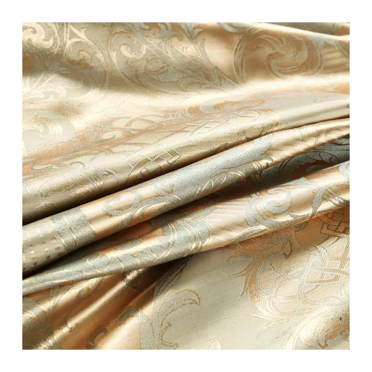 Bin Chi Textiles Luxus Satin Jacquard Bettwäsche Set in High End Qualität - Bild 4