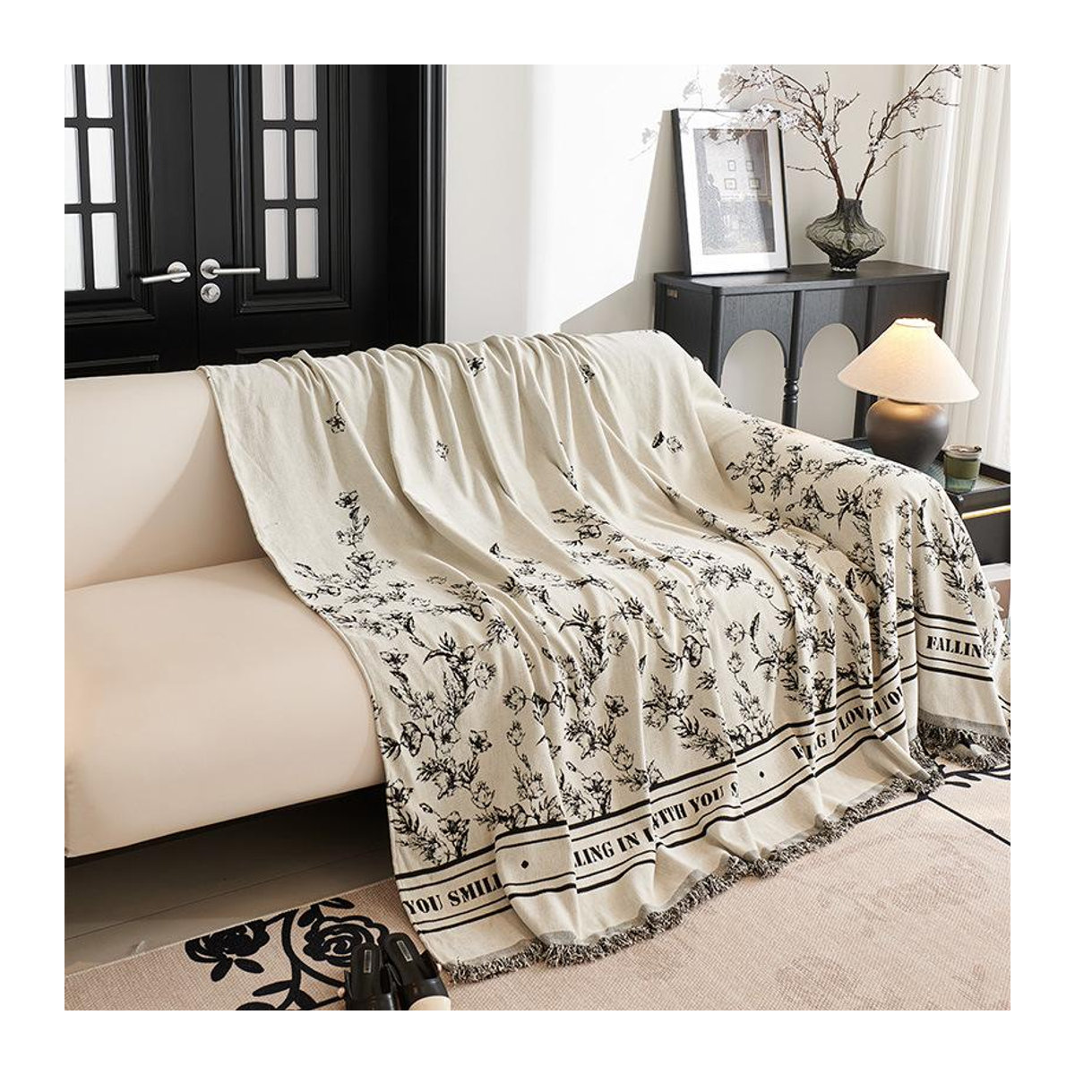 Binchi Outdoor Equipment Chenille-Sofabezug aus Stoff für Schutz und Dekoration, B/B: 420 x 180 cm - Bild 1