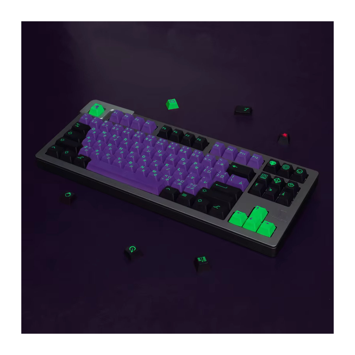 BINYEAE GMK Clones EVA Keycaps Cherry Profile Dye Sub Keycap-Set für mechanische Tastaturen, 129 Tasten, mehrfarbig - Bild 3