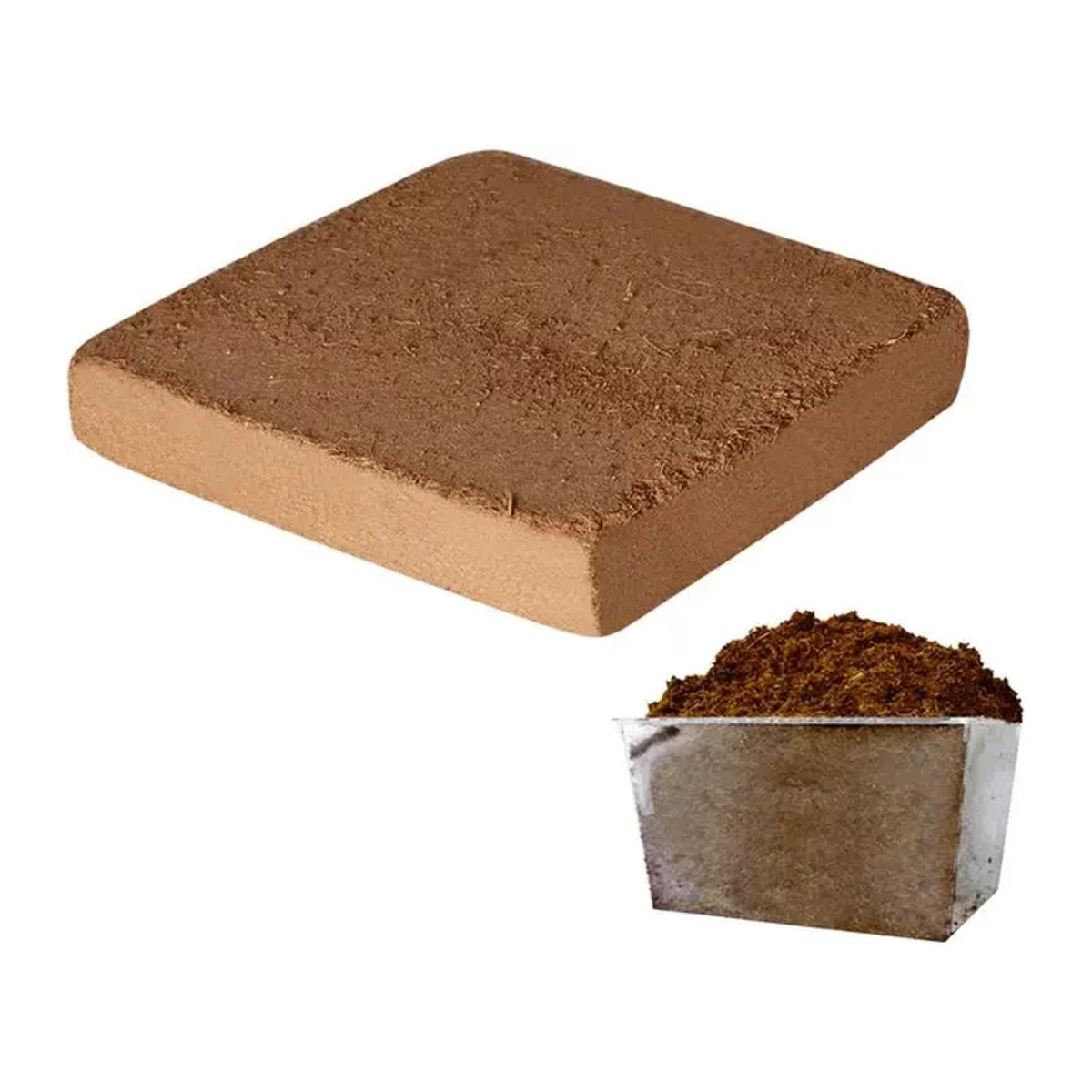 Bio Kokosnuss Ziegel aus komprimierten Kokosfasern für den Garten - Bild 1