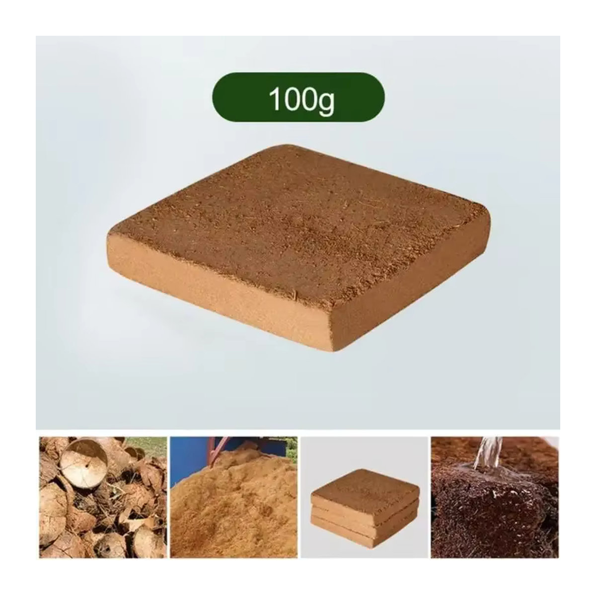 Bio Kokosnuss Ziegel aus komprimierten Kokosfasern für den Garten - Bild 3