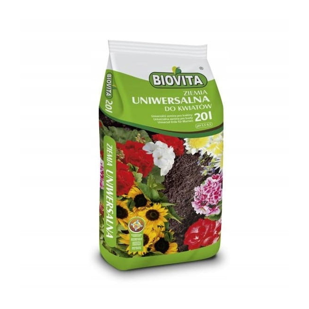 BIOVITA Universale Gartenerde 5565 pH für Blumen, 20 l - Bild 2