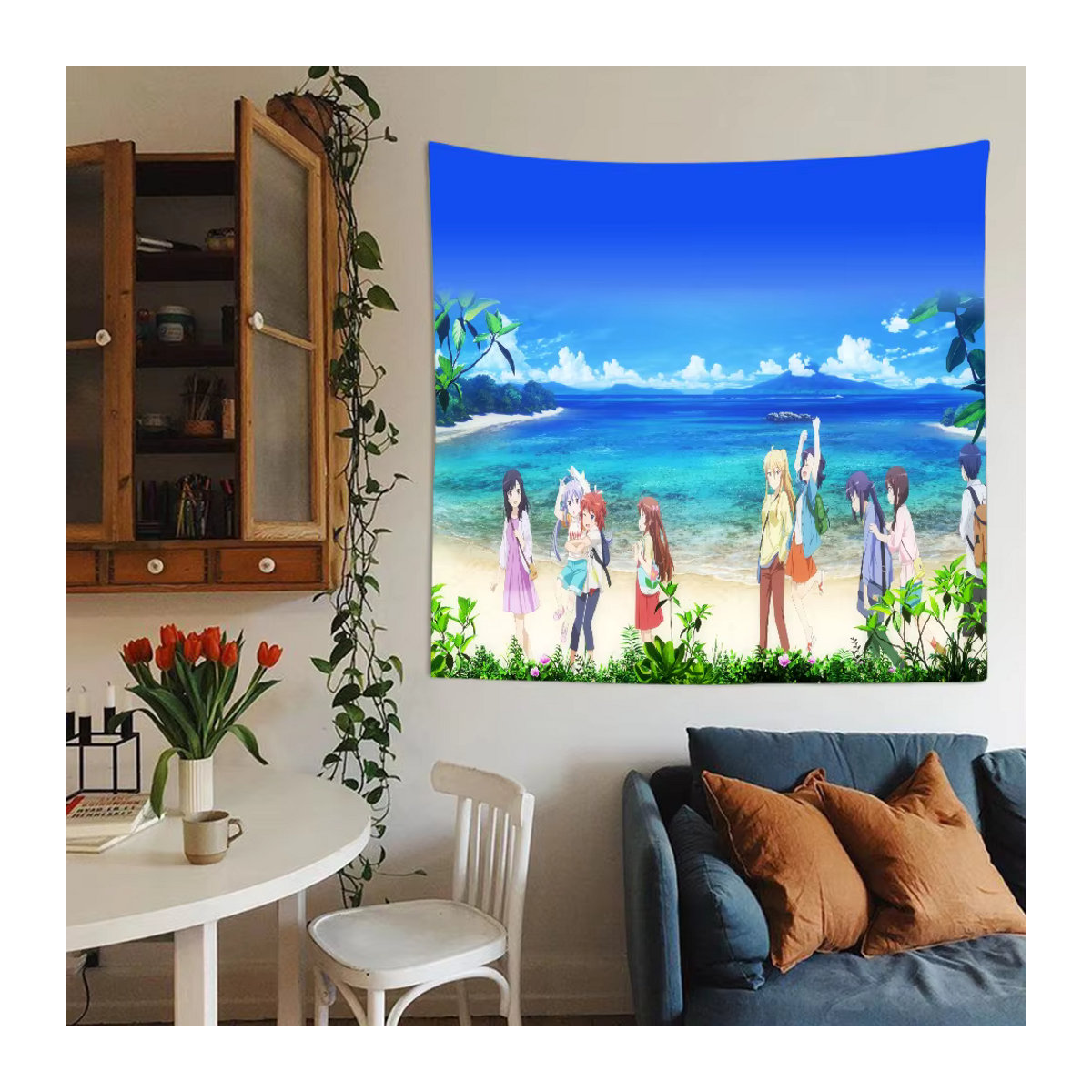 Biyori Party Vinyl Wandtuch als Hintergrund Kulisse für Baby Shower und Kindergeburtstag, mehrfarbig, B/H: 120 x 70 cm - Bild 5