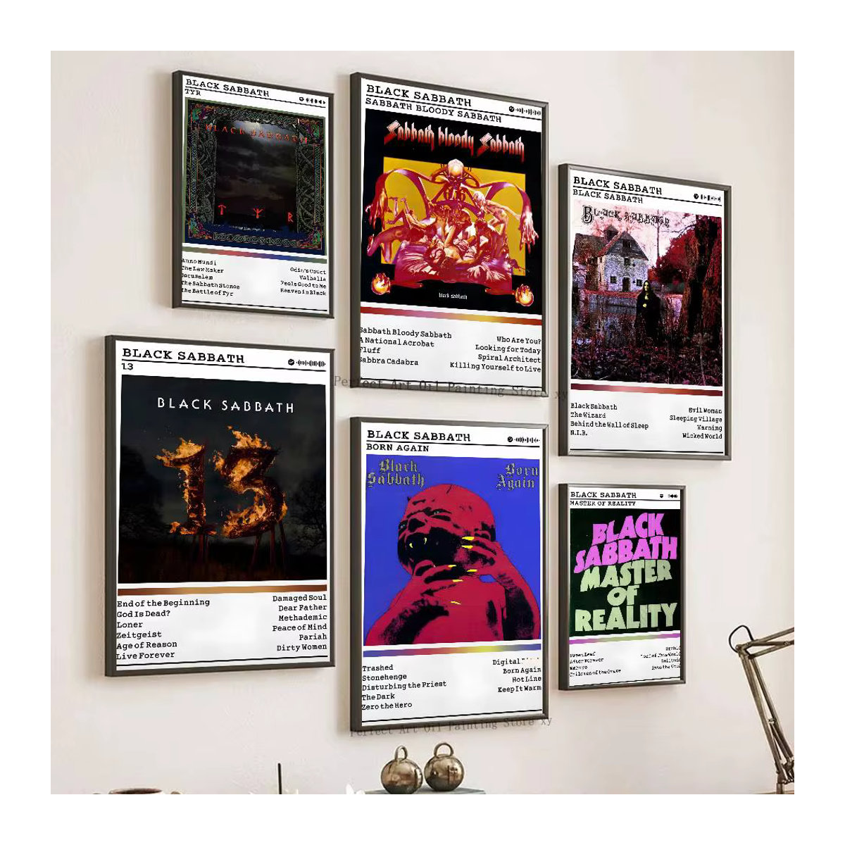 Black Sabbath Album Poster als Papierdruck für dein Zuhause, Wohnzimmer oder Café - Bild 3