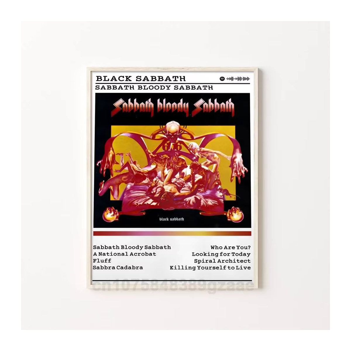 Black Sabbath Album Poster als Papierdruck für dein Zuhause, Wohnzimmer oder Café - Bild 7