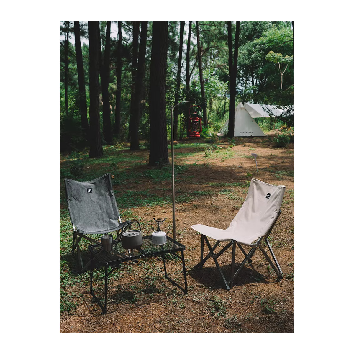 Blackdeer Klappstuhl für Camping und Angeln aus Aluminiumlegierung in Schwarz - Bild 3
