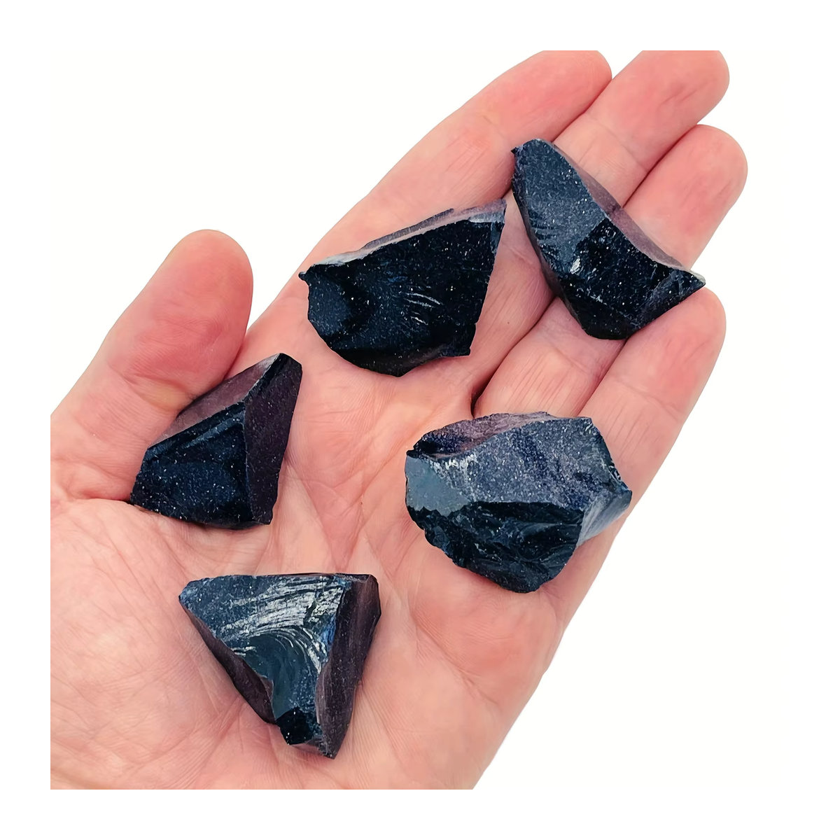 Blauer synthetischer Sandstein als dekorativer Kristall und Heilstein für Aquarium oder Aromatherapie - Bild 5