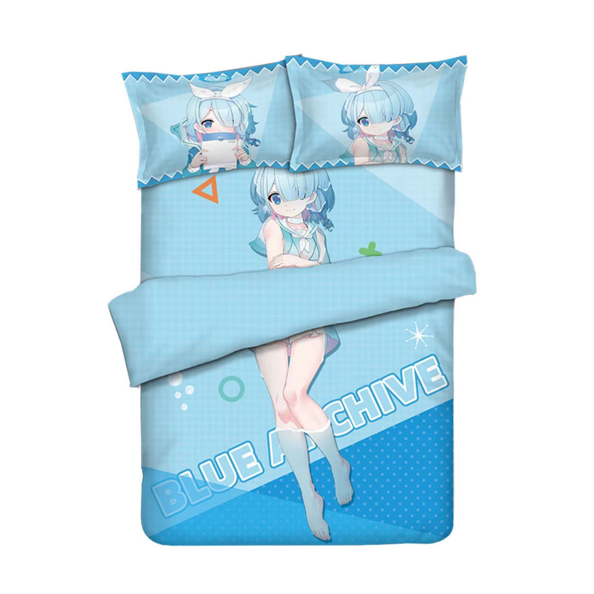 Blue Archive Alauna Home Anime Bettwäsche-Set 4-teilig in Blau - Bild 2