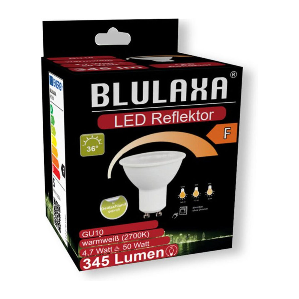 Blulaxa LED-SMD-Reflektorlampe GU10 Warmweiß 4,7W 345lm - Bild 3