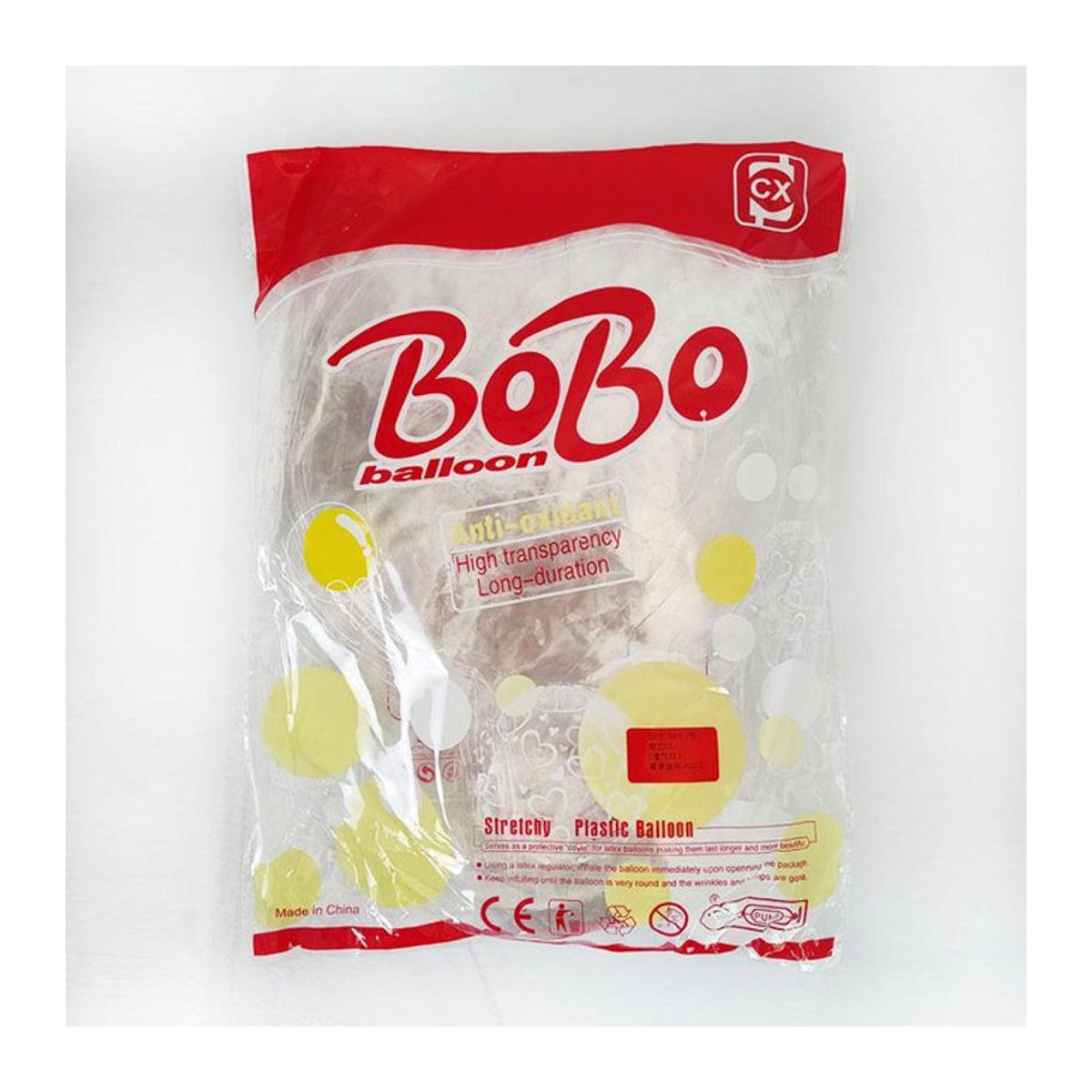 Bobo Transparente Bubble Ballons für Babyparty, Hochzeit und Geburtstag, Farbe: Transparent, Durchmesser: 40,64 cm, 25 Stück - Bild 1