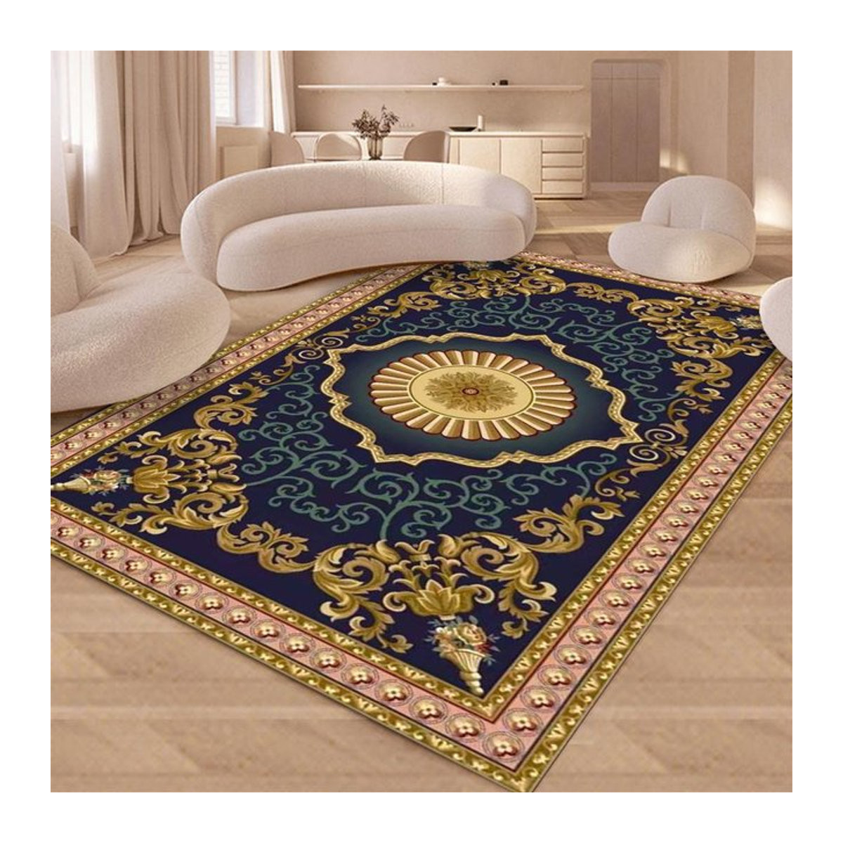 Bohemian Vintage Teppich für Wohnzimmer und Schlafzimmer B/B: 40 x 60 cm - Bild 1