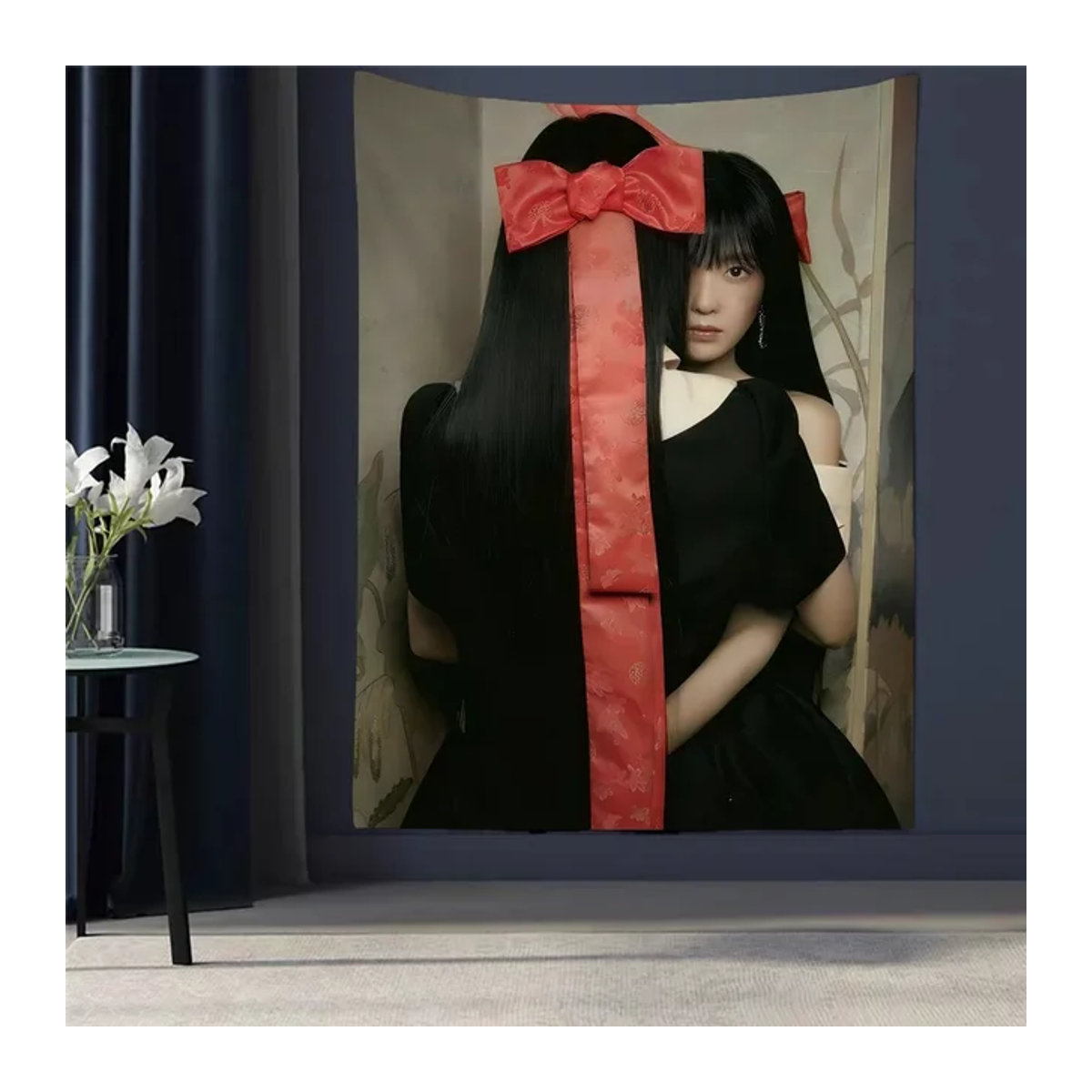 Bohemian Wandbehang Kpop R-Red V-Velvet Textil in Rot und Mehrfarbig, B/H: 70 x 70 cm - Bild 1