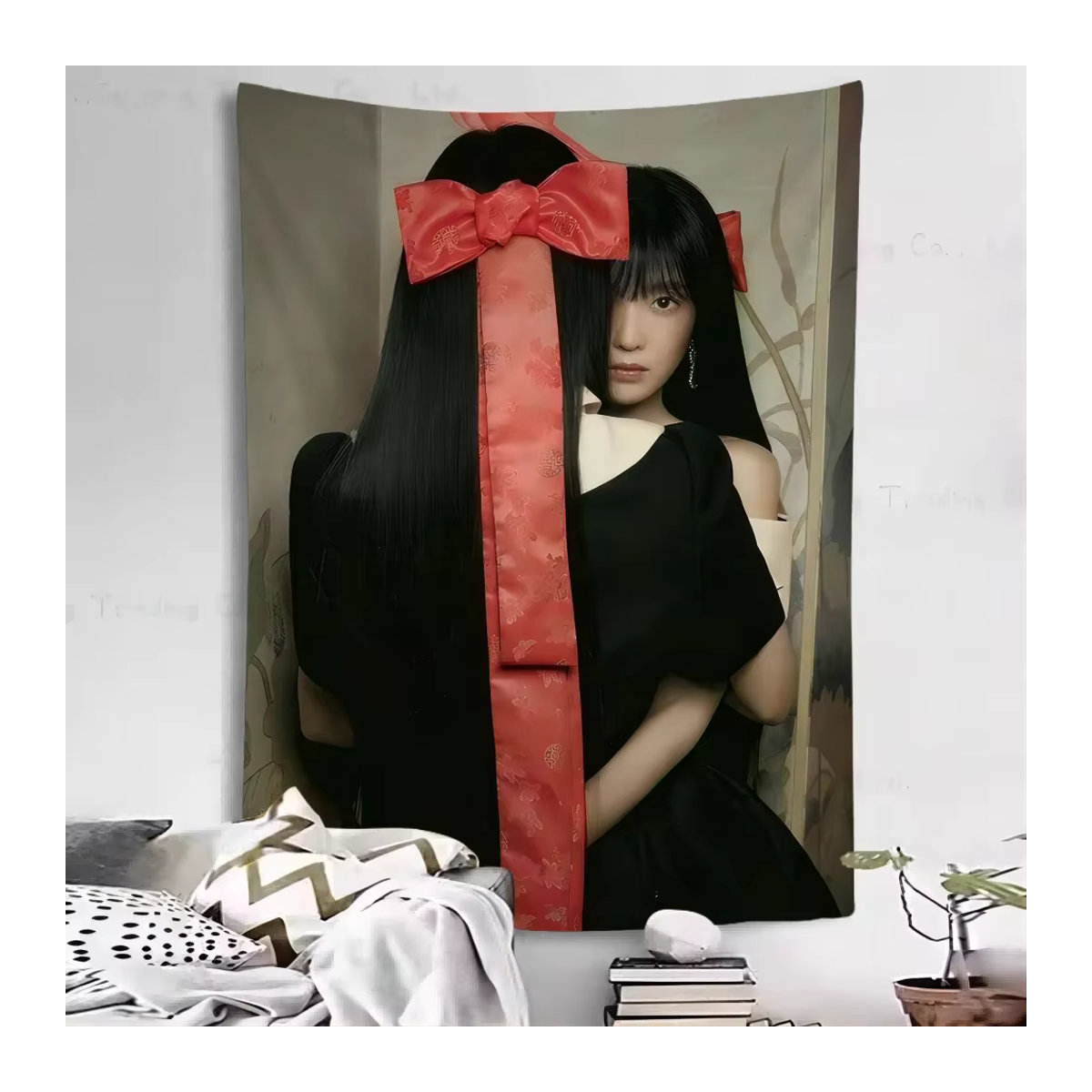 Bohemian Wandbehang Kpop R-Red V-Velvet Textil in Rot und Mehrfarbig, B/H: 70 x 70 cm - Bild 2