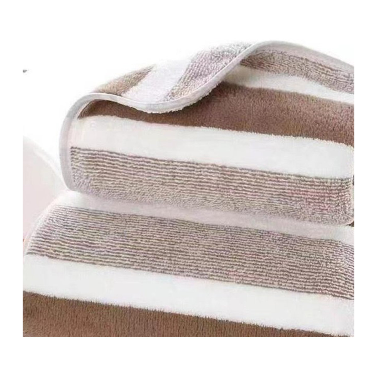 Boho Berry Badetuch kaffeebraun, saugfähig und weich, B: 35 cm, L: 75 cm - Bild 1