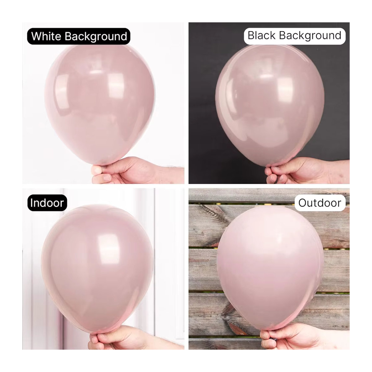 Boho Luftballongirlande in Rosa und Elfenbeinweiß für deine Hochzeits-, Geburtstags- oder Babyparty-Dekoration - Bild 3