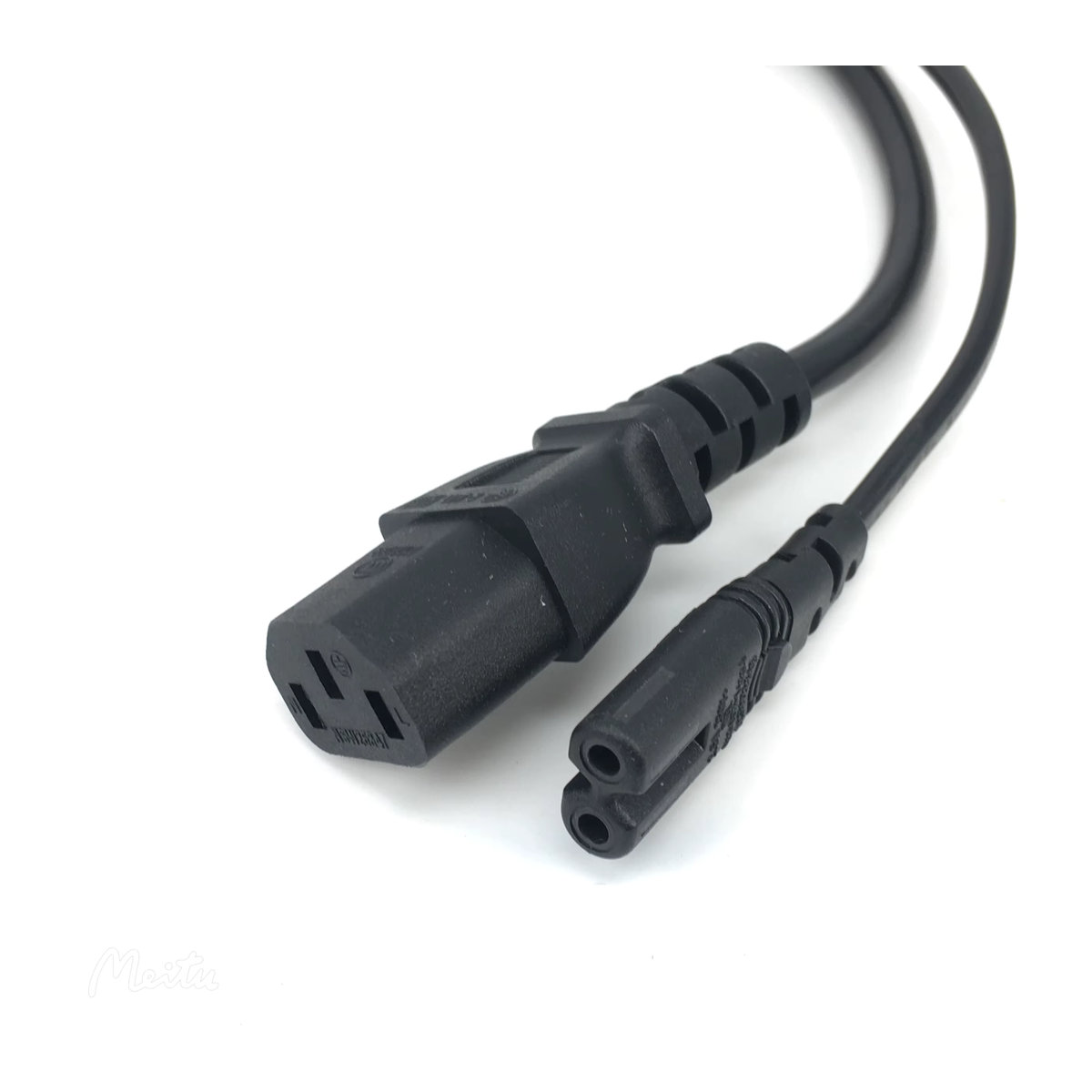 Bolantedz IEC320 C14 zu IEC320 C13 und C7 Y Netzkabel Splitter Adapter in Schwarz für PC, Monitor, Scanner und Drucker - Bild 4