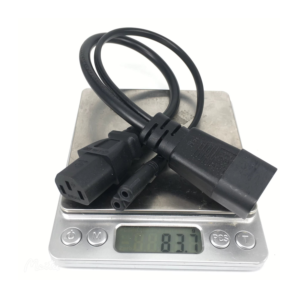 Bolantedz IEC320 C14 zu IEC320 C13 und C7 Y Netzkabel Splitter Adapter in Schwarz für PC, Monitor, Scanner und Drucker - Bild 5
