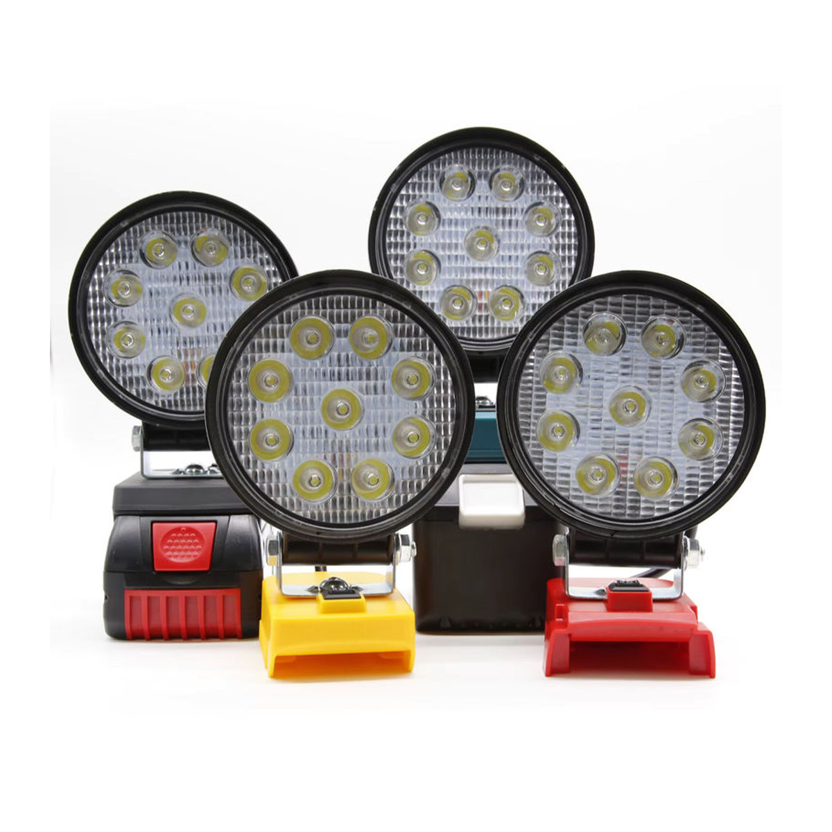 Bonacell 18V LED Arbeitsscheinwerfer kompatibel mit Bosch, Dewalt, Milwaukee und Makita Akkus - Bild 7