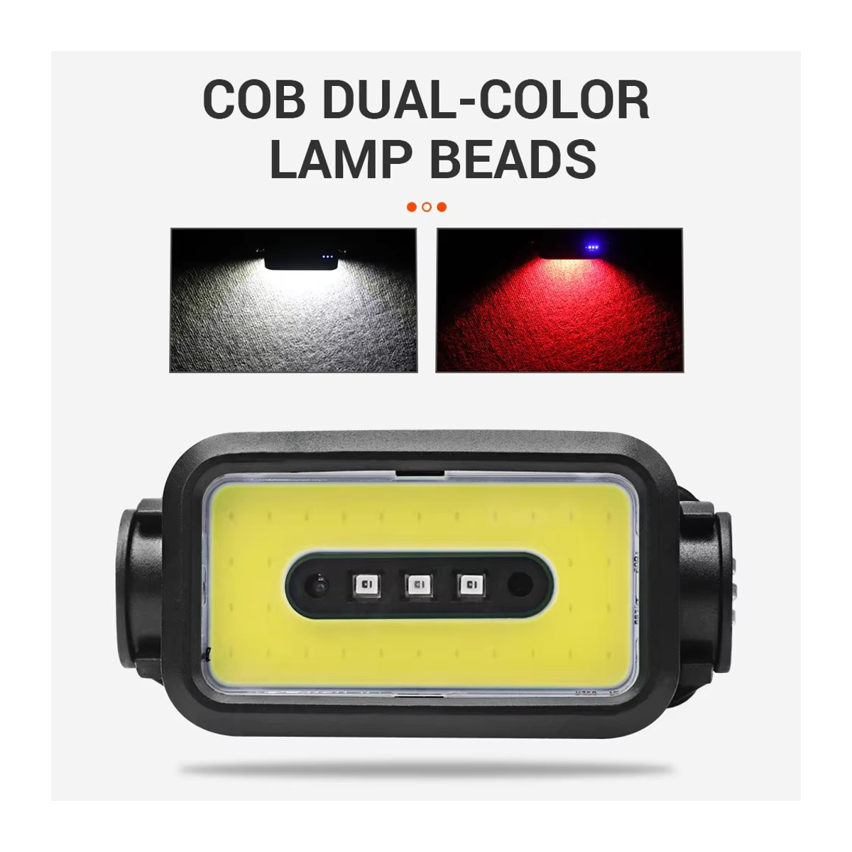 BORUiT K352 COB LED Scheinwerfer mit Bewegungssensor, 500LM, wiederaufladbar via Typ-C, wasserdicht, Outdoor Camping Kopf-Taschenlampe - Bild 3