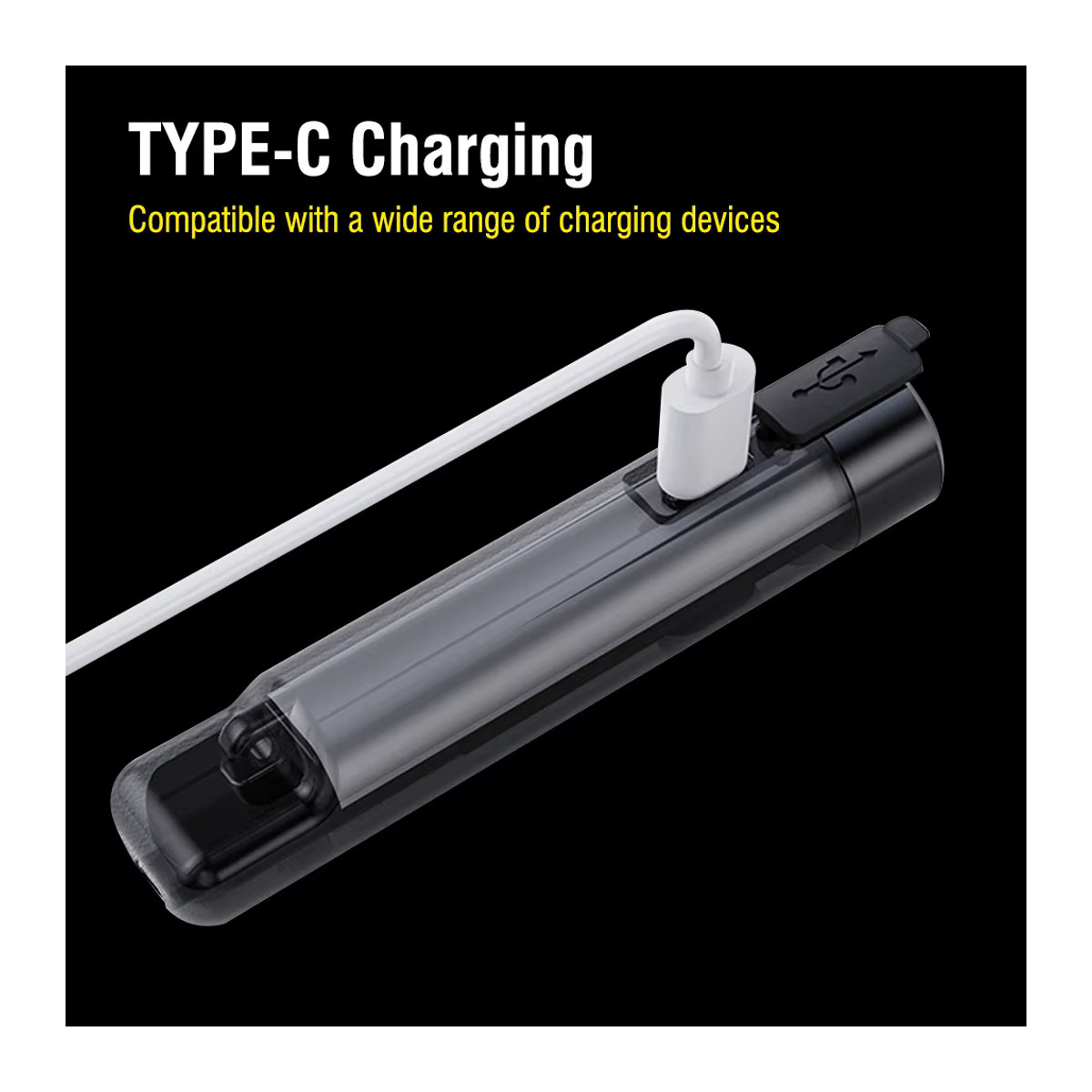 BORUiT LED-Schlüsselanhänger EDC-Taschenlampe mit Typ-C-Ladefunktion, wiederaufladbare Mini-Taschenlampe und UV-Arbeitsleuchte inklusive Pfeife für Camping und Outdoor - Bild 5