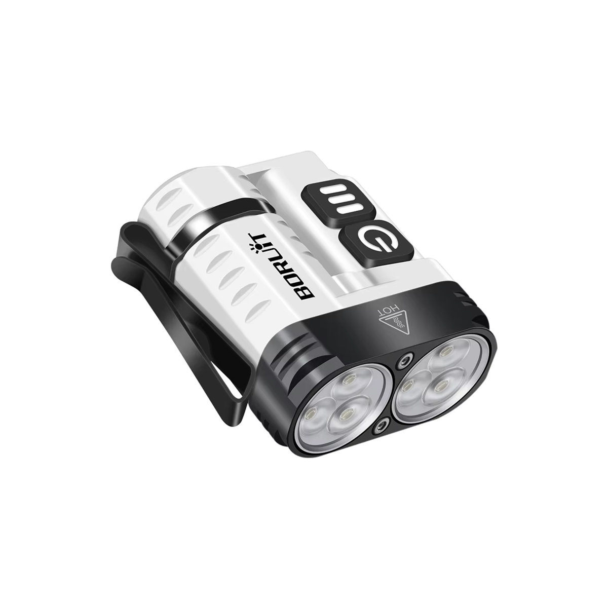 BORUiT U6 LED-Taschenlampe als Schlüsselanhänger mit Magnet, 1600 lm, USB-C wiederaufladbar, IP68 wasserdicht, EDC-Taschenlampe für Camping, Angeln und Notfälle - Bild 5