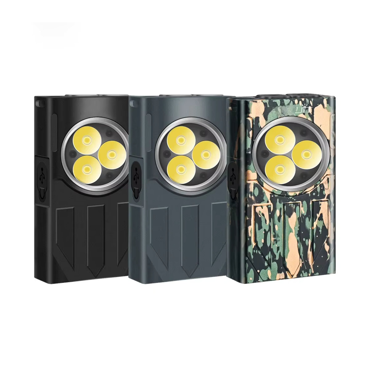 Boruit V7 Mini COB LED Schlüsselbund Taschenlampe mit Typ-C wiederaufladbarem Akku, UV-Licht und Magnet für Camping und Angeln - Bild 6