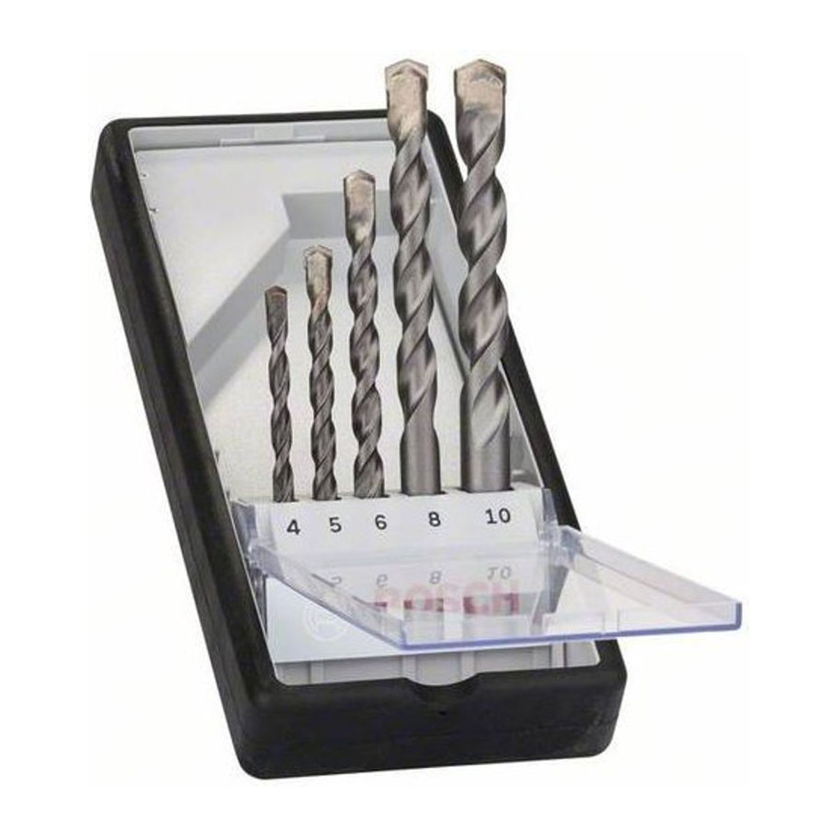 Bosch Beton-Spiralbohrer-Set Robust Line 5-teilig mit Zylinderschaft 4 mm bis 10 mm - Bild 1