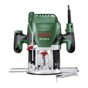 Bosch Home and Garden Oberfräse POF 1200 AE mit 1200 W und Spannzangen für 6 mm, 6,35 mm und 8 mm