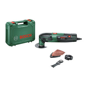 Bosch Home and Garden PMF 220 CE Multifunktionswerkzeug mit 220 W und Zubehör im Koffer