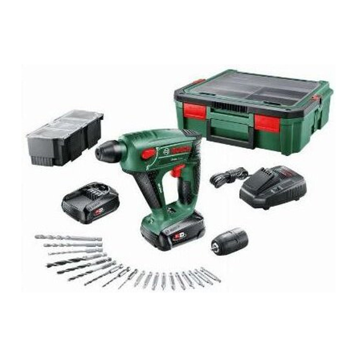 Bosch Home & Garden Akku-Bohrhammer Uneo Maxx 18 V in Grün mit Akku - Bild 2