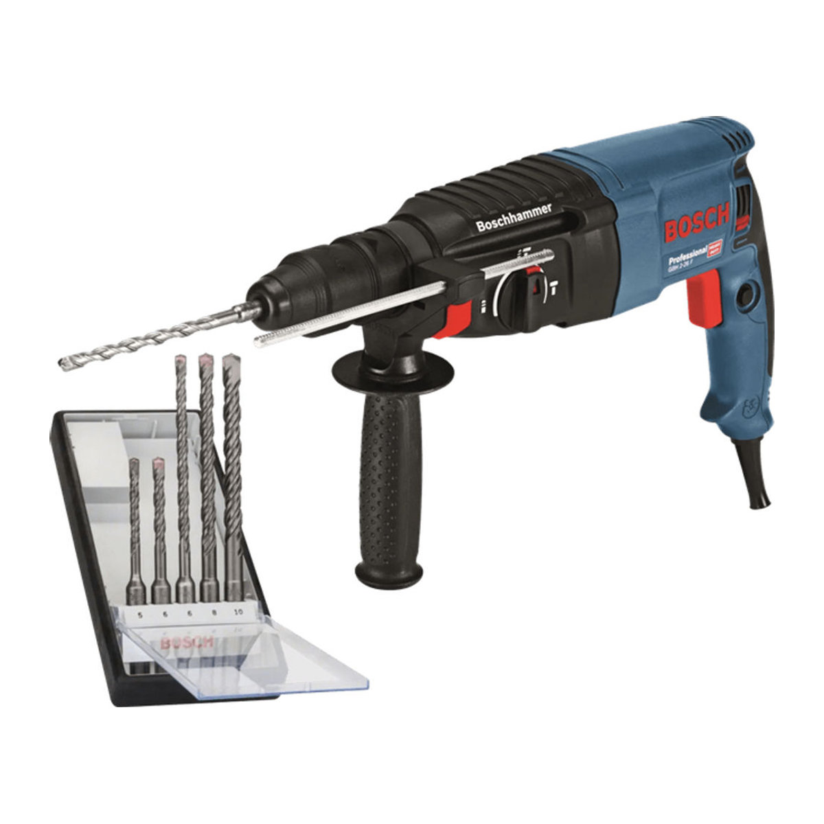 Bosch Professional GBH 2-26 F Bohrhammer mit SDS-plus-Bohrerset - Bild 1