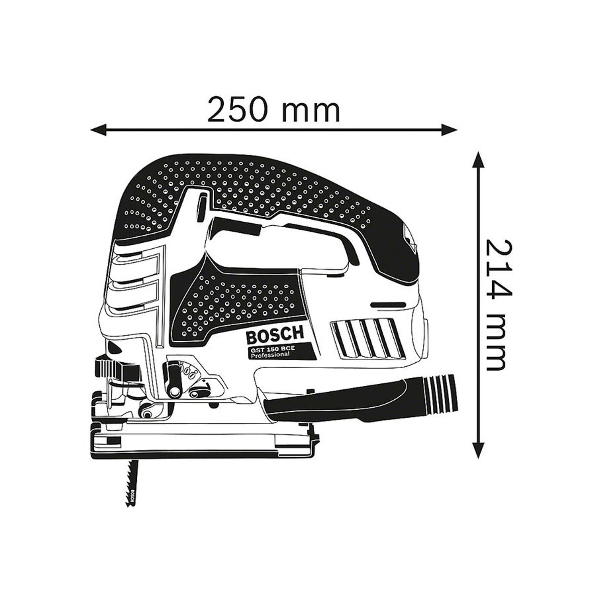 Bosch Professional GST 150 BCE Pendelhubstichsäge mit 780 W für Metall und Kunststoff inklusive Koffer - Bild 4