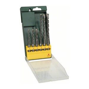 Bosch Promoline Hartmetall Hammerbohrer-Set 6-teilig mit SDS-Plus Aufnahme