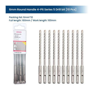 Bosch Werkzeugset SDS Plus Hammerbohrer für Beton Durchmesser 6-12 mm