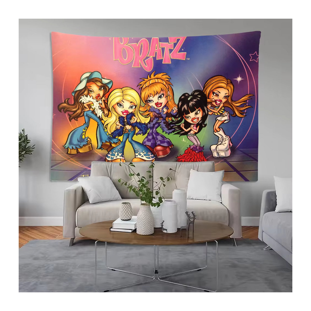 Bratz Fotografie Hintergrund Poster aus Textil, mehrfarbig, B/H: 120 x 70 cm - Bild 5