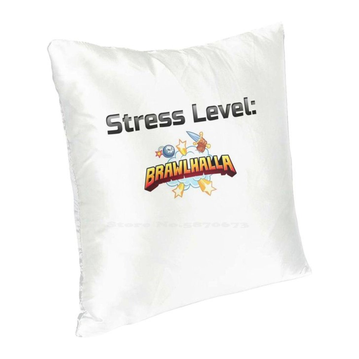 Brawlhalla Kissenbezug mit Zitat für Gamer, Sofakissenhülle B/B: 45 x 45 cm - Bild 1