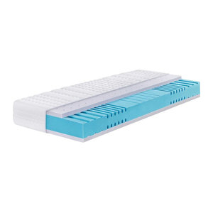 Breckle Gel-Sensation First Class 7-Zonen Gelschaum-Matratze H2 in Blau, B: 160 cm, L: 200 cm