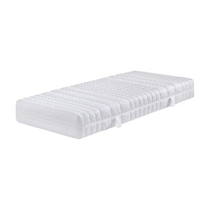 Breckle Gel-Sensation First Class 7-Zonen Gelschaum-Matratze mit Kaltschaum, H4, Weiß, B: 90 cm, L: 200 cm