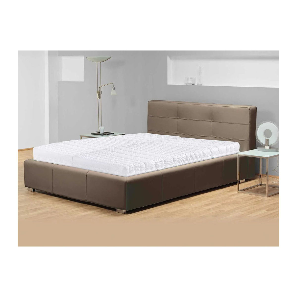 Breckle Gel-Sensation First Class 7-Zonen Gelschaum-Matratze mit Kaltschaum, H4, Weiß, B: 90 cm, L: 200 cm - Bild 2