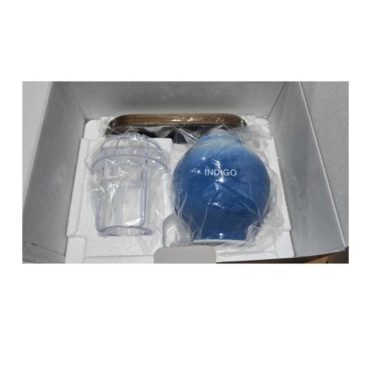 BTS Merch Box 16 RM Indigo Tischlampe aus Keramik in Blau - Bild 2